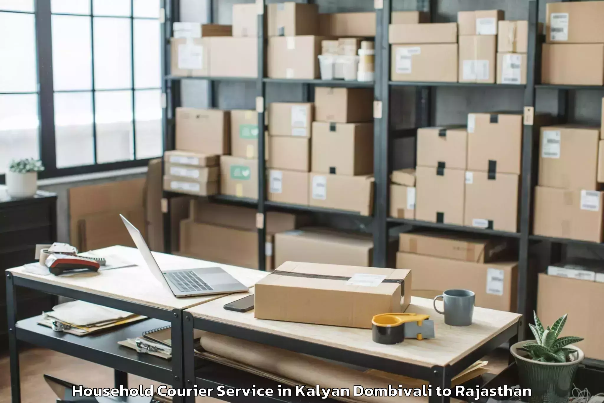 Reliable Kalyan Dombivali to Bijainagar Household Courier